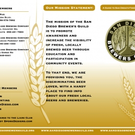 San Diego Brewers Guild Brochure