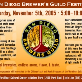 San Diego Brewers Guild Festival Brochure